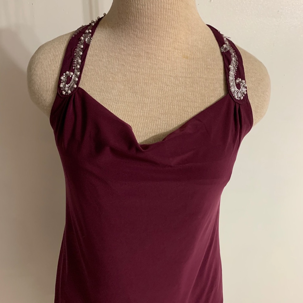 WHBM Embellished Racer Back Tank